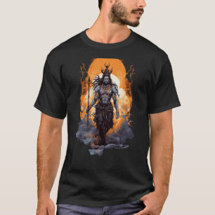 T-shirt Lord Shiva Le Destructeur Hindou En Colère Dieu Tr