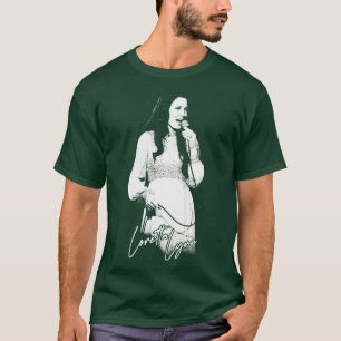 T-shirt Loretta Lynn les années 70 Style Ventilateur de ca