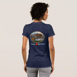 T-shirt L'orignal dans le pré