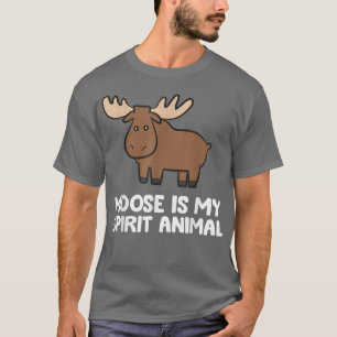 T-shirt L'orignal est mon esprit Animal mignon Moose