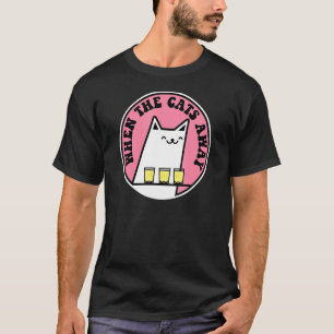 T-shirt Lorsque Le Chat Est Absent Humour Boire Chat