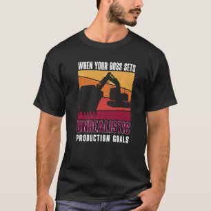 T-shirt Lorsque Votre Patron Définit L'Opérateur De Site D