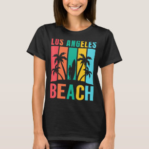 T-shirt Los Angeles California Beach Surf Vacances d'été