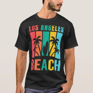 T-shirt Los Angeles California Beach Surf Vacances d'été