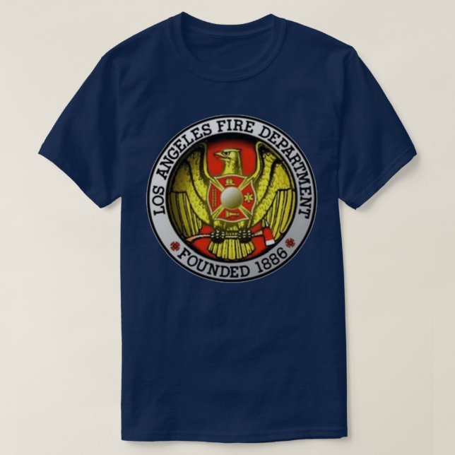 T-shirt Los Angeles California Fire Département (Design devant)