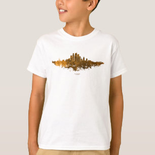 T-shirt Los Angeles City Skyline - Orange