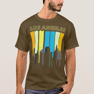 T-shirt Los Angeles City Skyline - Style Rétro