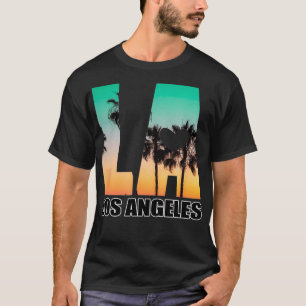 T-shirt Los Angeles design LA Palm Tree Sunset Boulevard T