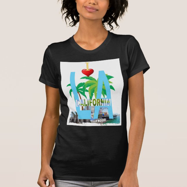 T-shirt los angeles l a california ville usa amérique (Devant)