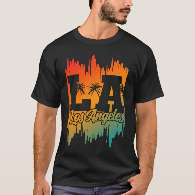 T-shirt Los Angeles LA California   12 (Devant)