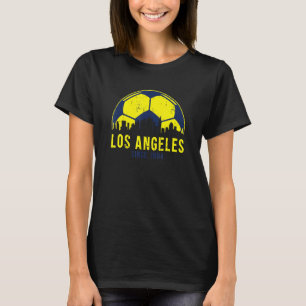 T-shirt Los Angeles Skyline Soccer Fc Football Californie