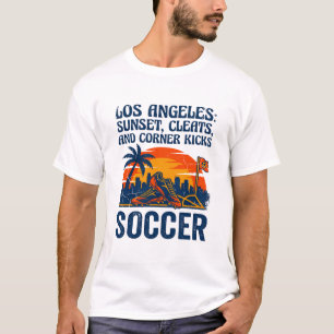 T-shirt Los Angeles Soccer Sunset Cleats Corner Kicks