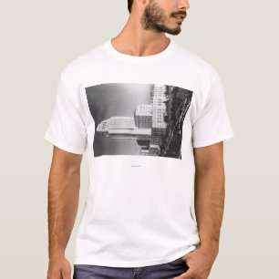 T-shirt Los Angeles, ville hôtel de CA et vue de ville
