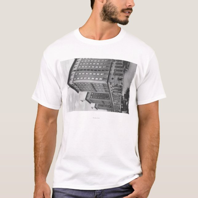 T-shirt Los Angeles, vue de CA d'hôtel de Biltmore (Devant)