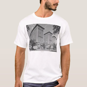 T-shirt Los Angeles, vue de CA d'hôtel de Biltmore et