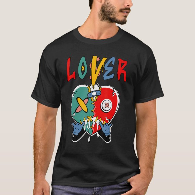 T-shirt Loser  Heart Dripping Multi 1s Matching (Devant)