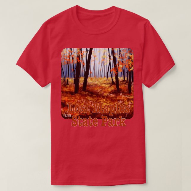 T-shirt Lost Maples State Park Texas (Design devant)