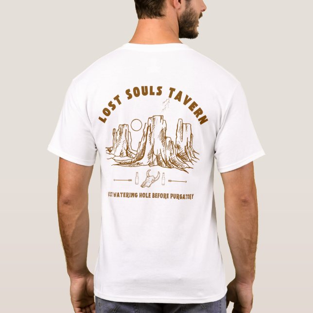 T-shirt Lost Souls Tavern Bar Shirt également. en noir (Dos)