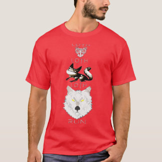 T-shirt Loth rat Loth cat Loth wolf run Choisissez un chem