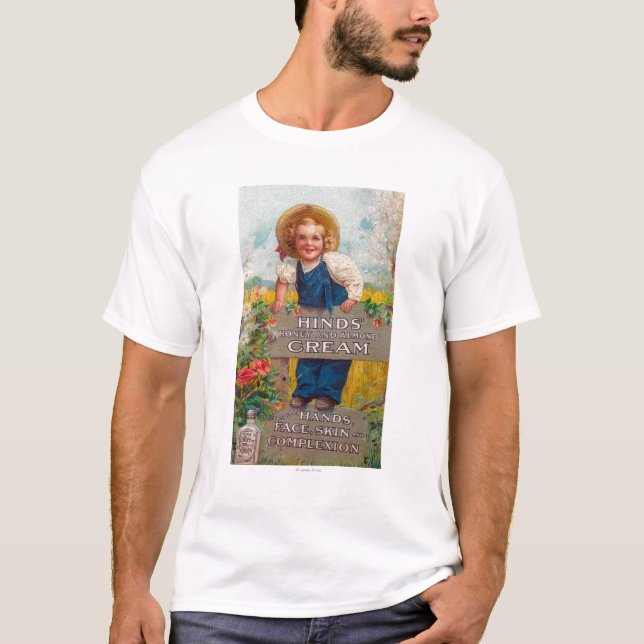 T-shirt Lotion crème du miel et de l'amande de Hinds (Devant)