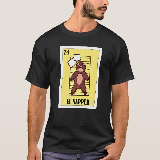 T-shirt Lotterie de couchage Design de loterie mexicaine L (Devant)
