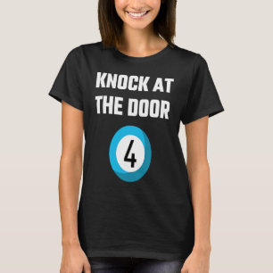 T-shirt Lotterie Dit Frapper À La Porte Quatre Caller Slan
