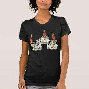 T-shirt Lotus & Deepas blancs