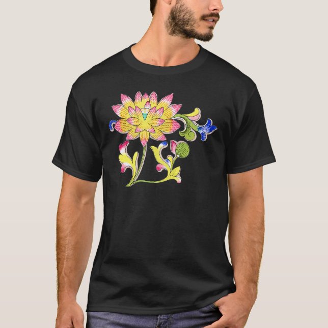 T-shirt Lotus Fleurs et Vins (Devant)