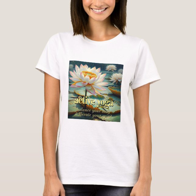 T-shirt Lotus flower Yoga (Devant)