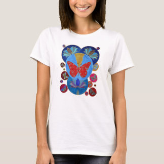 T-shirt Lotus sacré et le papillon