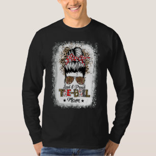 T-shirt Loud & Fier Ball Maman Vie Messy Bun Leopard Jeu