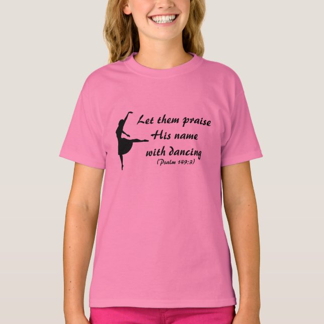 T-shirt Louez-le avec la chemise de l'enfant dansante (Devant)
