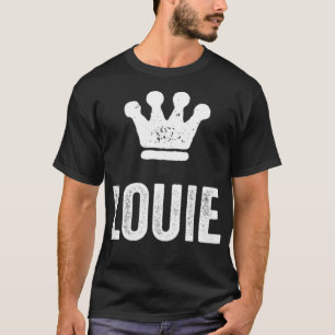T-shirt Louie le Roi Couronne & Nom Design pour les hommes