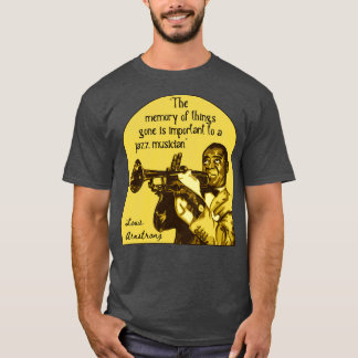 T-shirt Louis Armstrong Portrait Et Citation 1