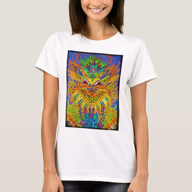 T-shirt Louis Wain - chat bleu de Paisley (Devant)