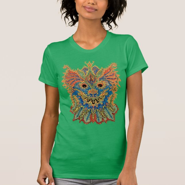 T-shirt Louis Wain - Chat Kaleidoscope (Devant)