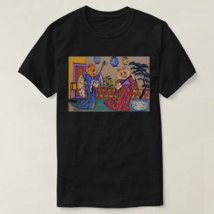 T-shirt Louis Wain Kimono Chats Faire De La Musique Unisex