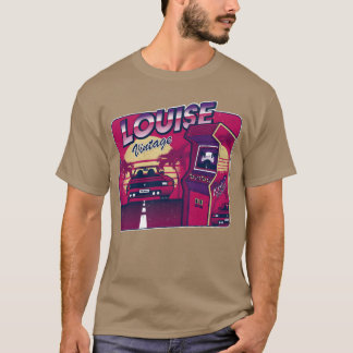 T-shirt Louise Personalized Vintage Gamer 80s 90s