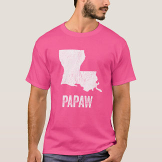 T-shirt Louisiana Papaw Louisiana Silhouette State Coolest