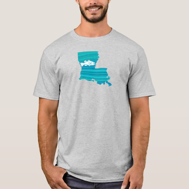 T-shirt Louisiana Wave Fishing (Devant)