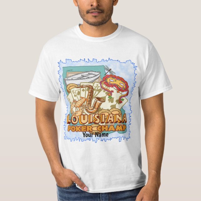 T-shirt Louisiane Poker (Devant)
