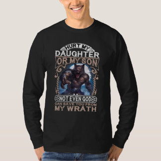T-shirt Loup a blessé ma fille ou mon fils, même Dieu ne p