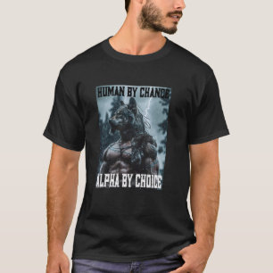 T-shirt Loup alpha viking ringard drôle à cringe étaient