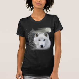 T-shirt loup arctique de neige
