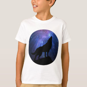 T-shirt Loup céleste