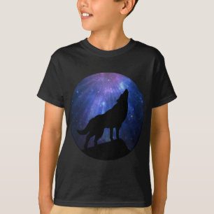 T-shirt Loup céleste
