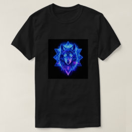 T-shirt Loup Céleste • Lancer de Gardien d'Énergie Cosmiqu