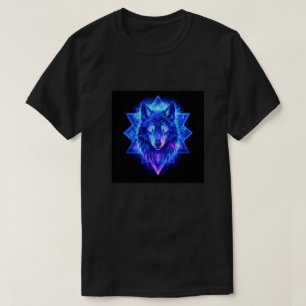 T-shirt Loup Céleste • Lancer de Gardien d'Énergie Cosmiqu