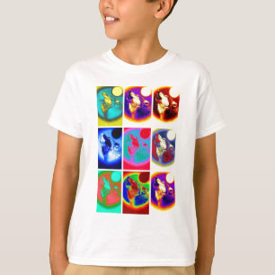 T-shirt Loup d'art pop
