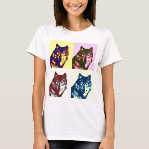 T-shirt Loup d'art pop